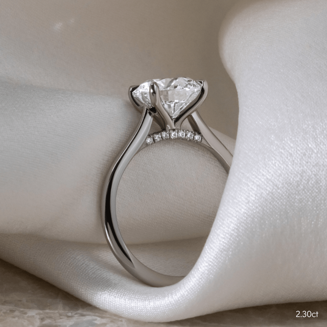 Damini White Gold Solitaire Engagement Ring