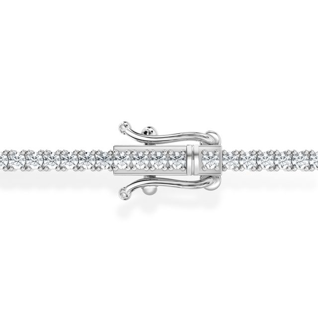 Round Diamond Tennis Bracelet 3ct In White Gold