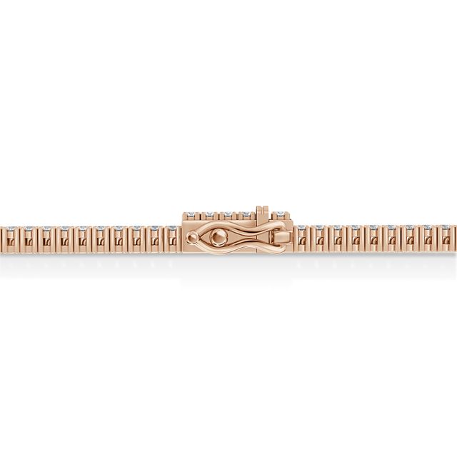 Round Diamond Tennis Bracelet 3ct In Rose Gold