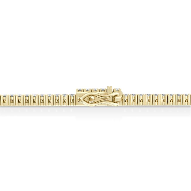 Round Diamond Tennis Bracelet 3ct In Yellow Gold