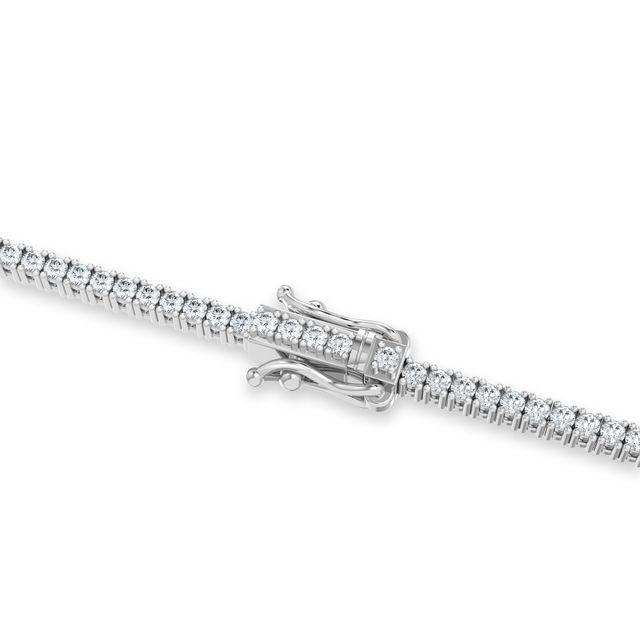 Round Diamond Tennis Bracelet 3ct In White Gold