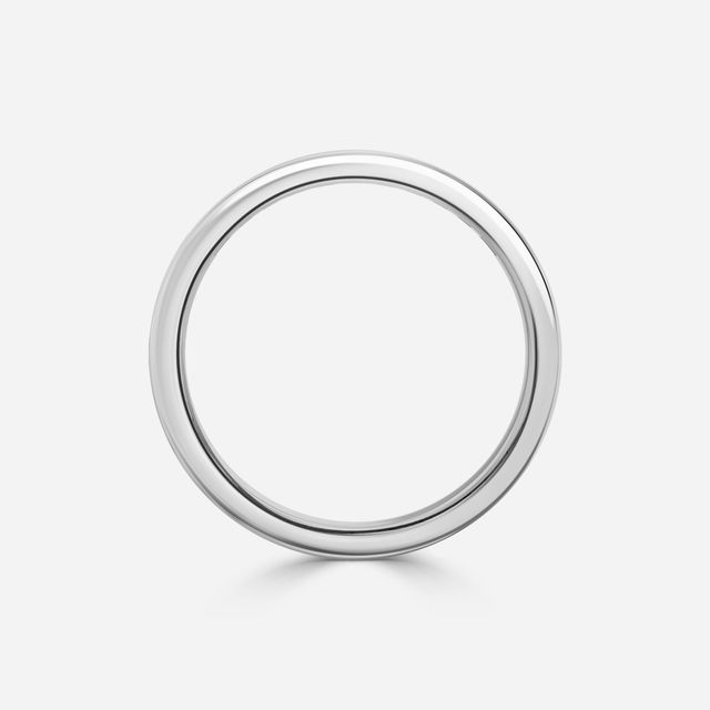 Channel Set Princess Cut Platinum Wedding Ring