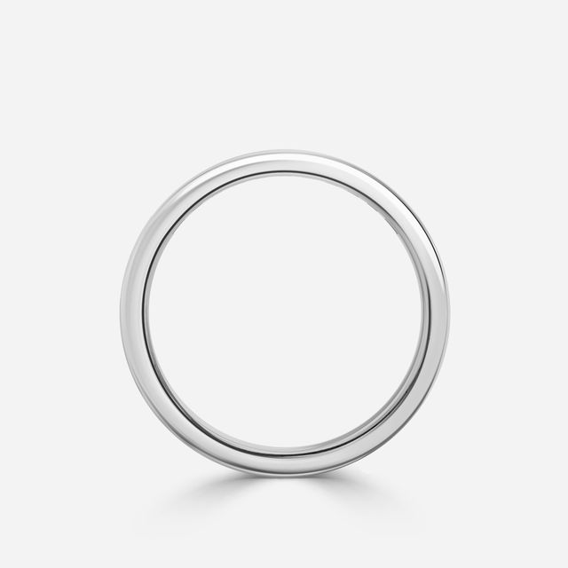Angelou Channel Set White And Black Diamond Ring In White Gold