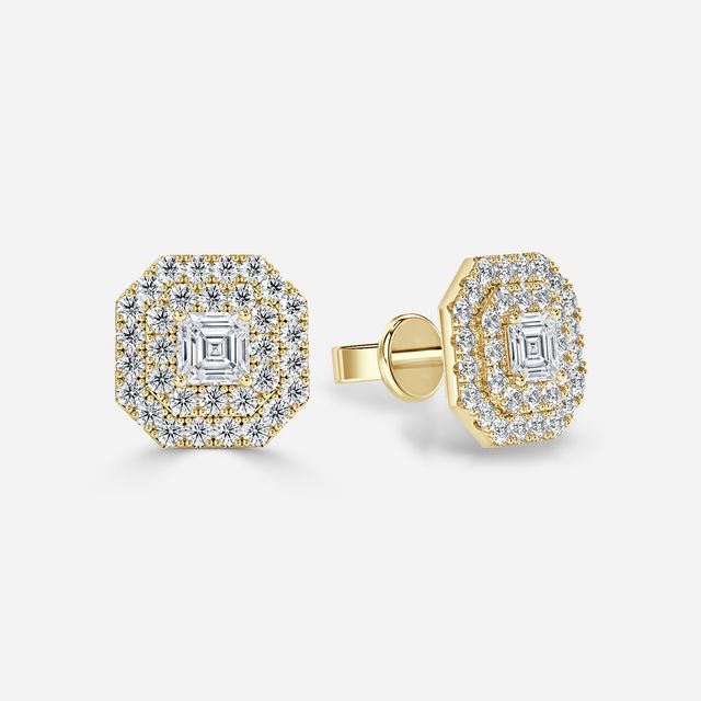 Fiore Asscher In Yellow Gold