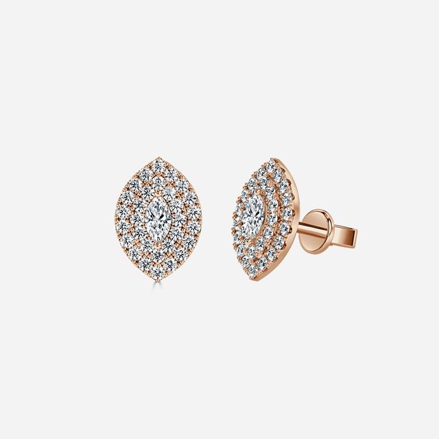 Fiore Marquies Earrings In Rose Gold