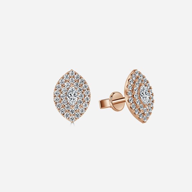 Fiore Marquies Earrings In Rose Gold