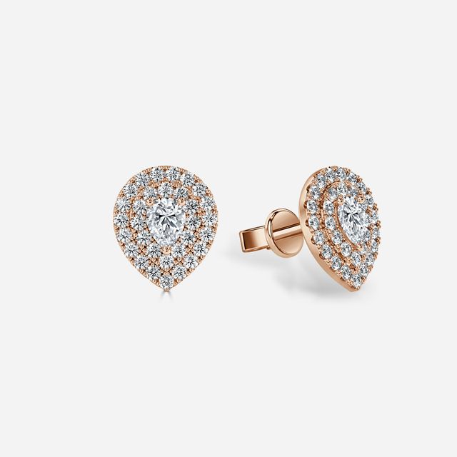 Fiore Pear In Rose Gold