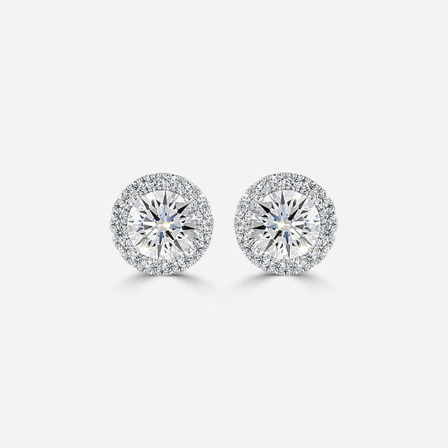 Flur Round Diamond In White Gold