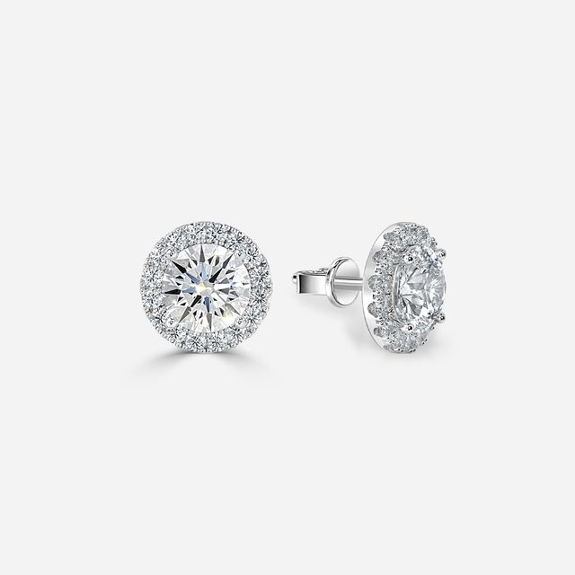 Flur Round Diamond In White Gold