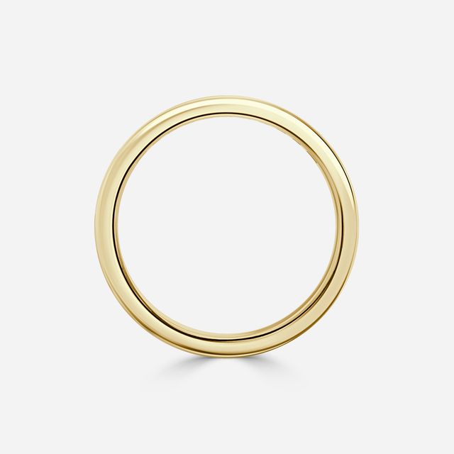 Black Diamond And Diamond Wedding Ring Grain Set In Yellow Gold