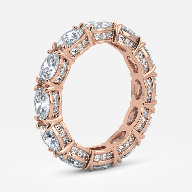 Alice Rose Gold Wedding Ring 3.37ct