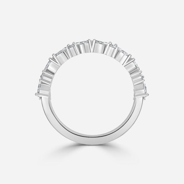 Taylor Round And Marquise White Gold Eternity Ring