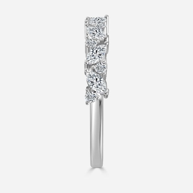 Taylor Round And Marquise White Gold Eternity Ring