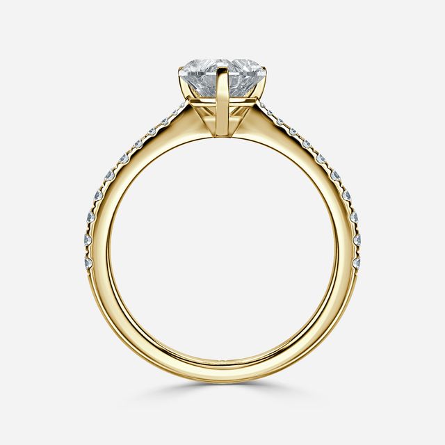 Firefly Yellow Gold Engagement Ring