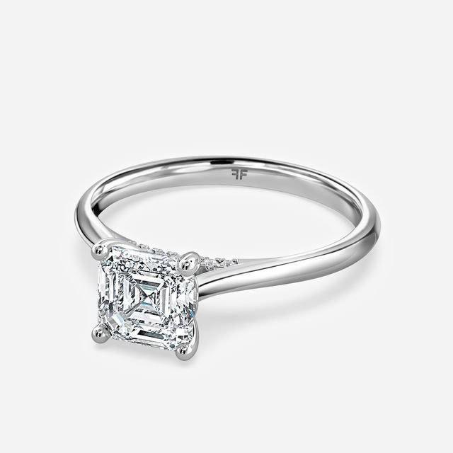 Damini Platinum Solitaire Engagement Ring
