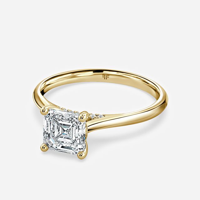 Damini Yellow Gold Solitaire Engagement Ring