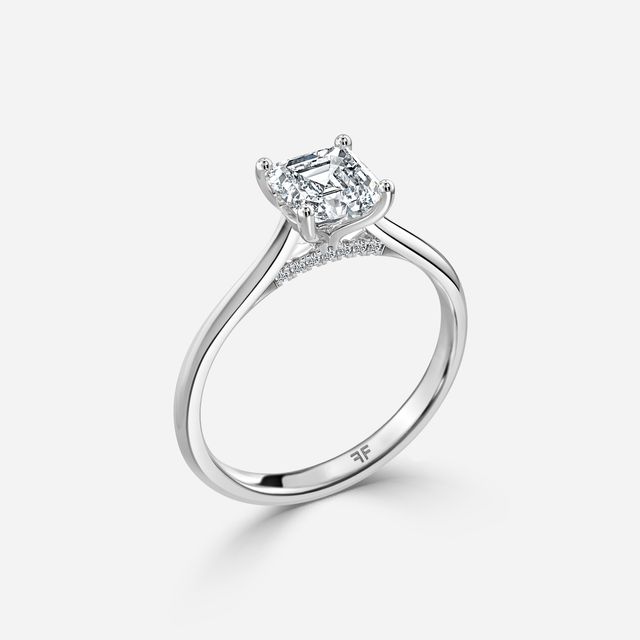 Damini Platinum Solitaire Engagement Ring