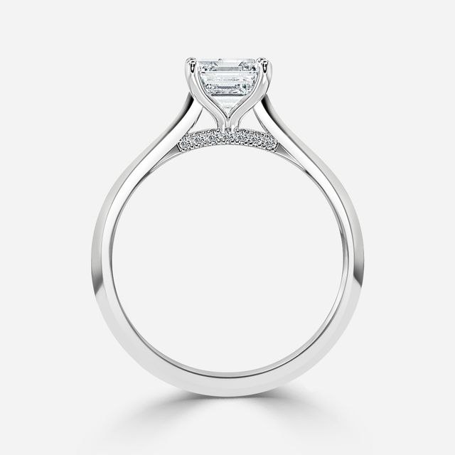 Damini Platinum Solitaire Engagement Ring