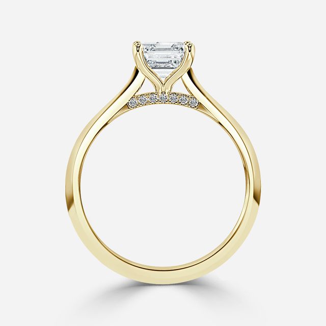 Damini Yellow Gold Solitaire Engagement Ring