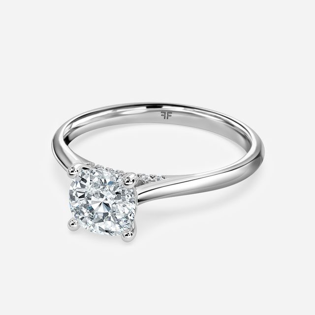 Damini Platinum Solitaire Engagement Ring
