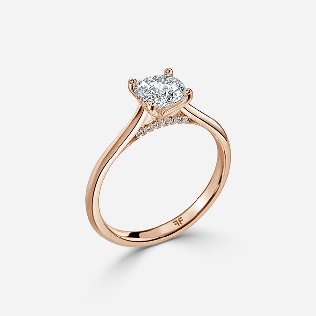 Damini Rose Gold Solitaire Engagement Ring