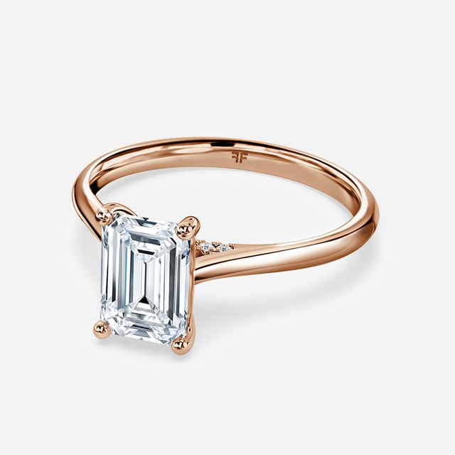 Damini Rose Gold Solitaire Engagement Ring
