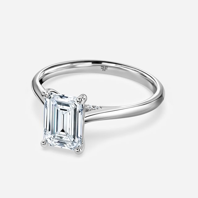 Damini Platinum Solitaire Engagement Ring