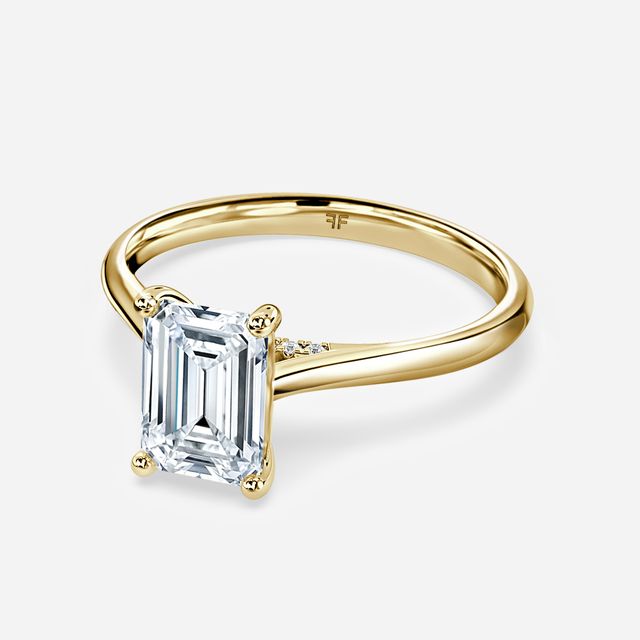 Damini Yellow Gold Solitaire Engagement Ring