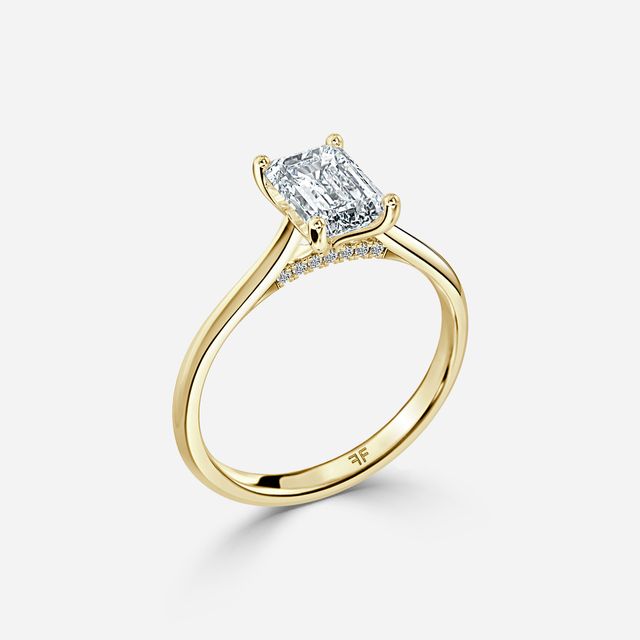 Damini Yellow Gold Solitaire Engagement Ring