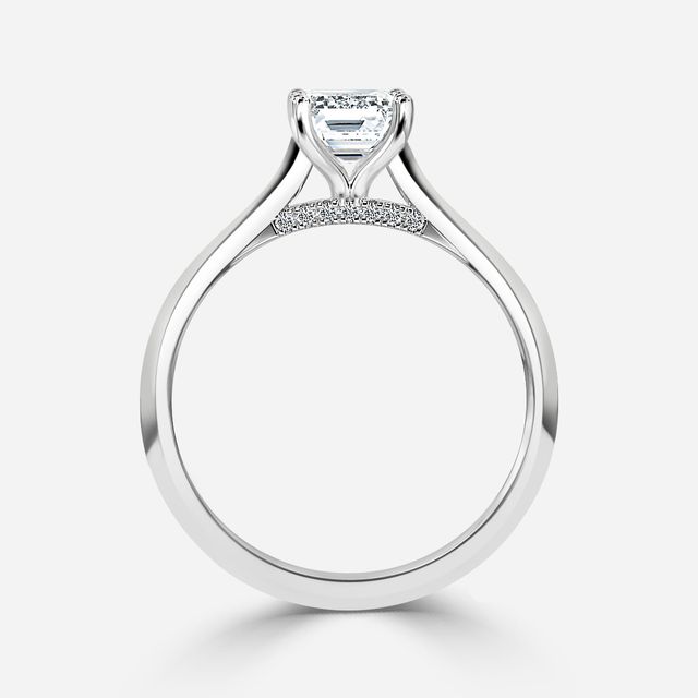 Damini Platinum Solitaire Engagement Ring