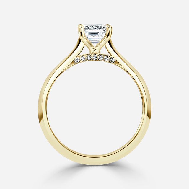 Damini Yellow Gold Solitaire Engagement Ring