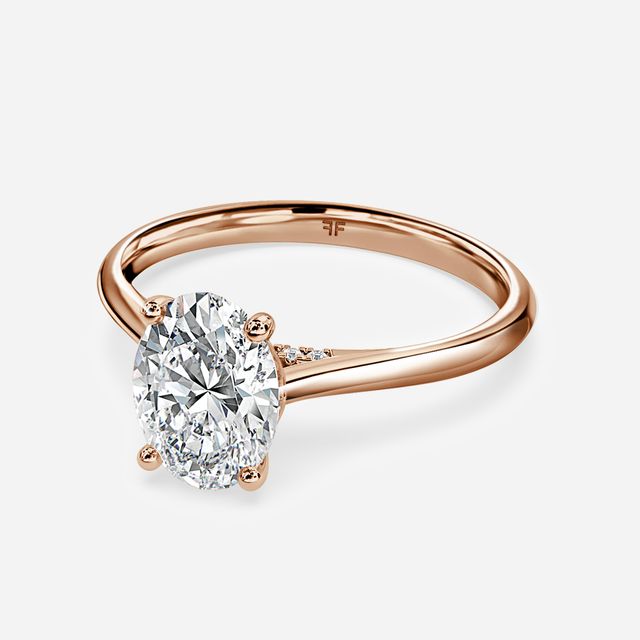 Damini Rose Gold Solitaire Engagement Ring