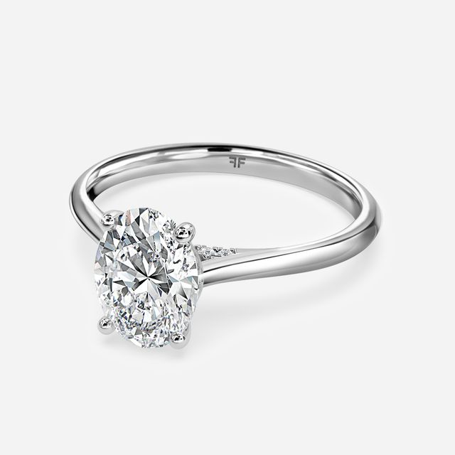 Damini Platinum Solitaire Engagement Ring
