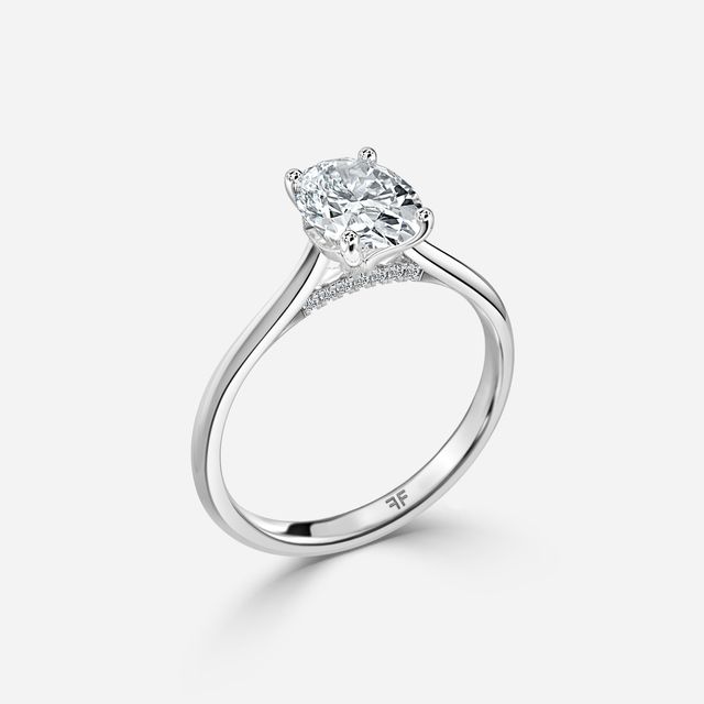 Damini Platinum Solitaire Engagement Ring