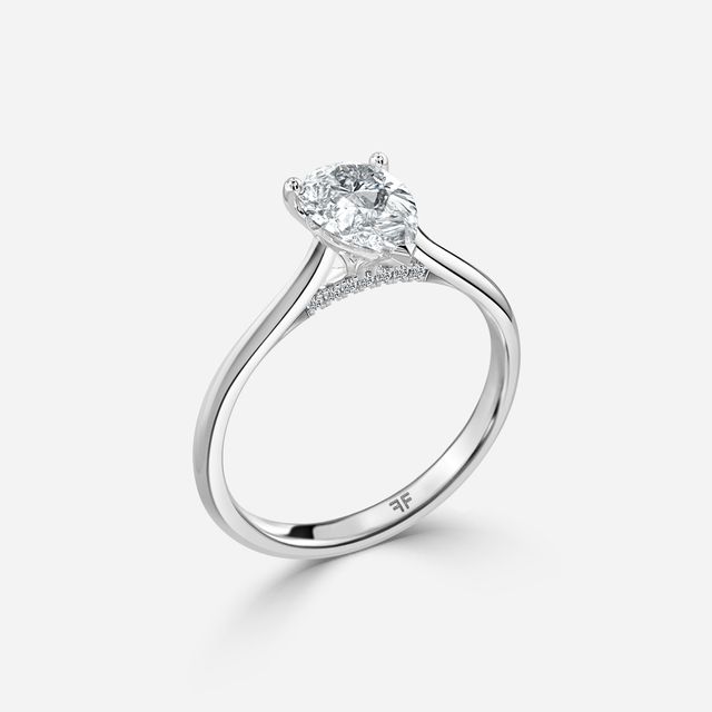Damini Platinum Solitaire Engagement Ring