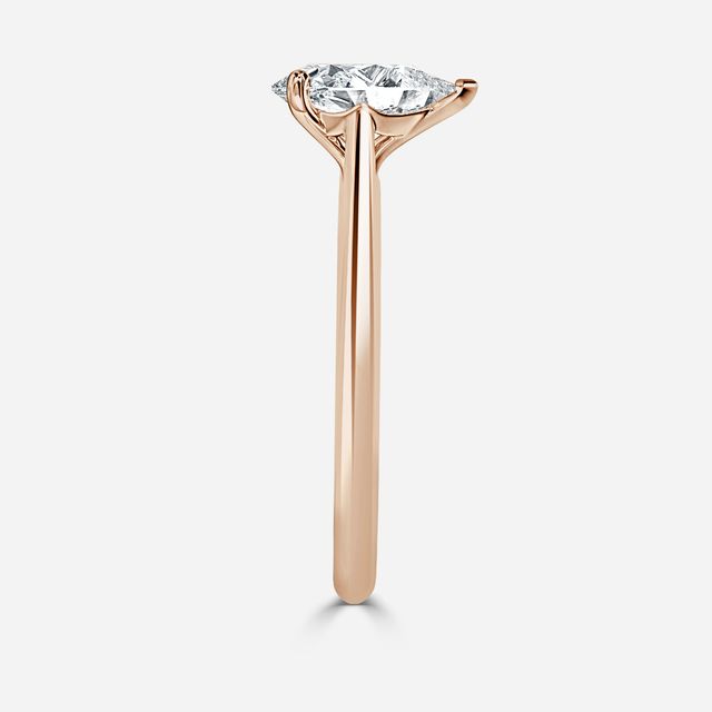 Damini Rose Gold Solitaire Engagement Ring