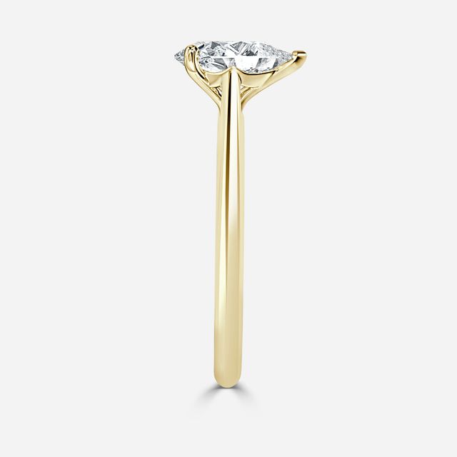Damini Yellow Gold Solitaire Engagement Ring