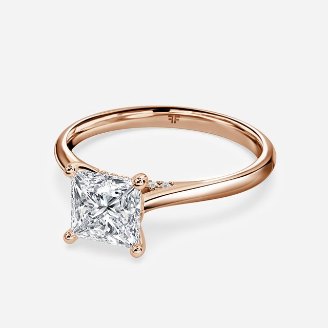 Damini Rose Gold Solitaire Engagement Ring