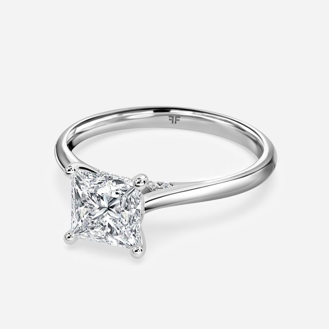 Damini Platinum Solitaire Engagement Ring