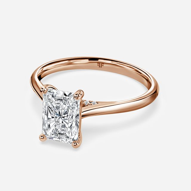 Damini Rose Gold Solitaire Engagement Ring