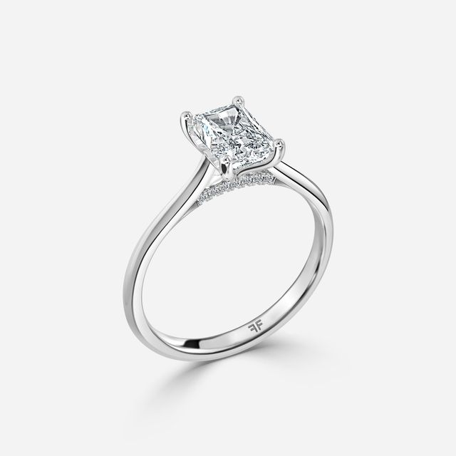 Damini Platinum Solitaire Engagement Ring