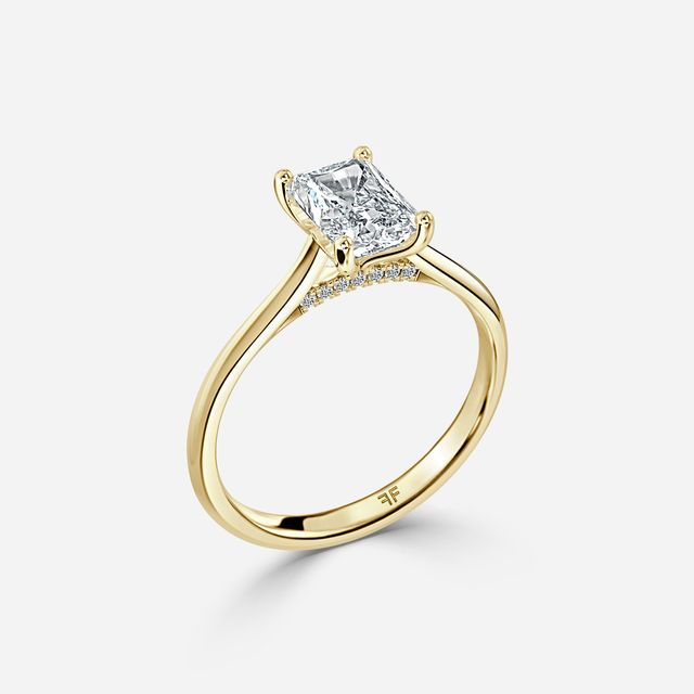 Damini Yellow Gold Solitaire Engagement Ring