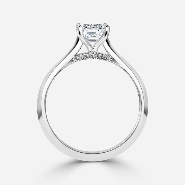 Damini Platinum Solitaire Engagement Ring