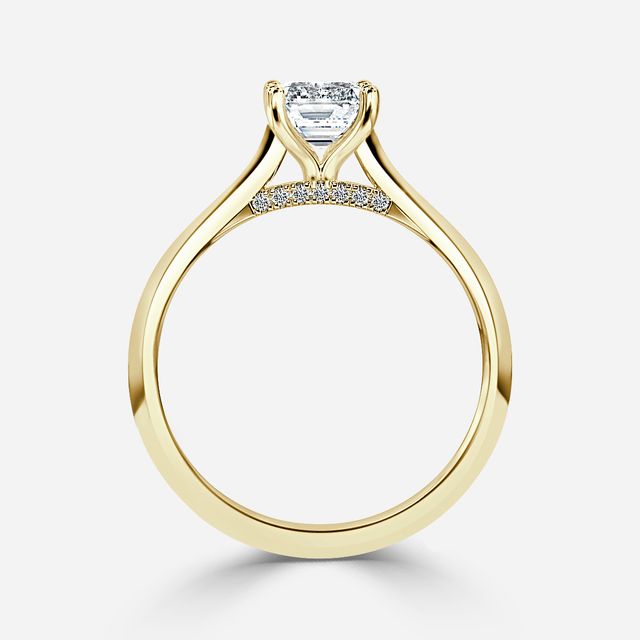 Damini Yellow Gold Solitaire Engagement Ring