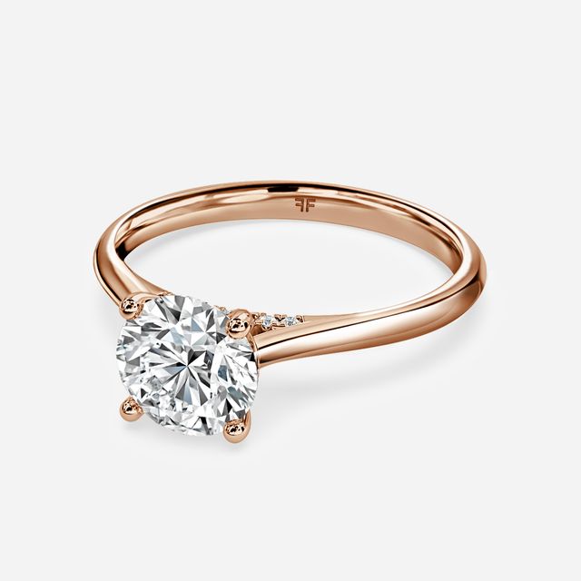 Damini Rose Gold Solitaire Engagement Ring