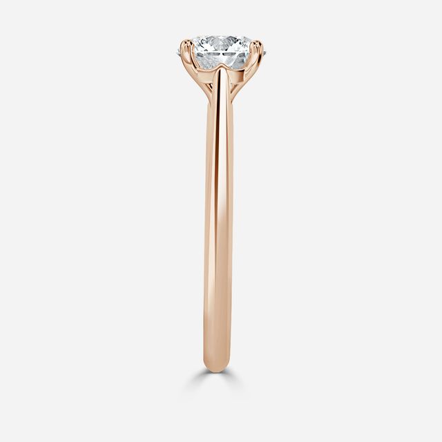 Damini Rose Gold Solitaire Engagement Ring