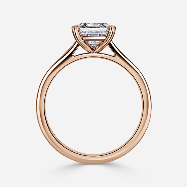 Avery Rose Gold Solitaire Engagement Ring