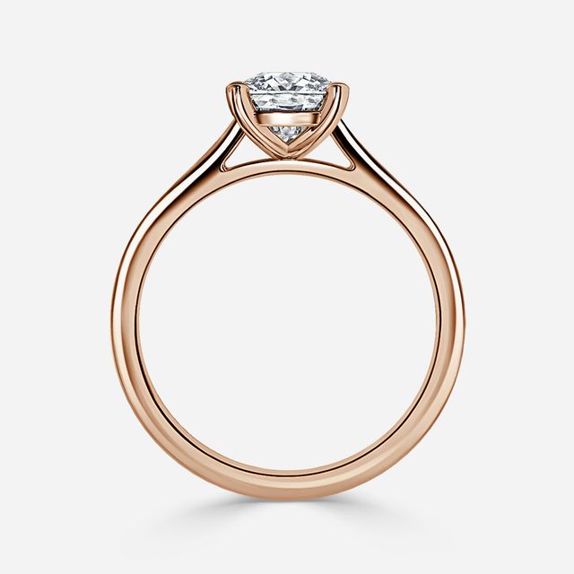 Avery Rose Gold Solitaire Engagement Ring