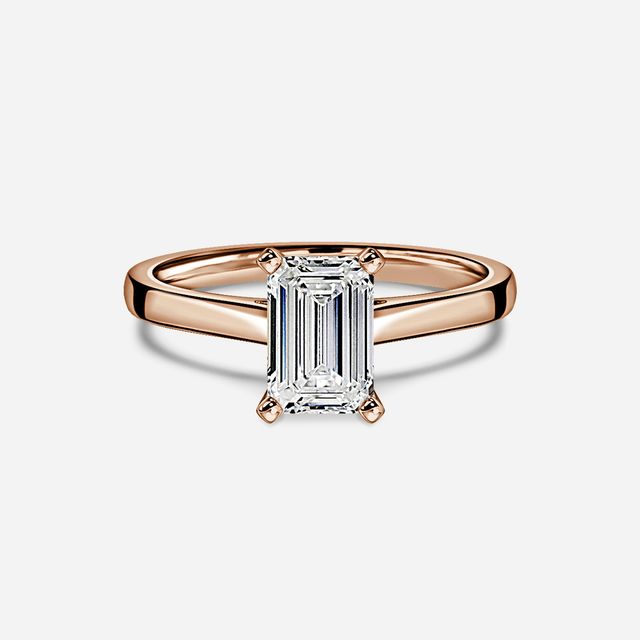 Avery Rose Gold Solitaire Engagement Ring
