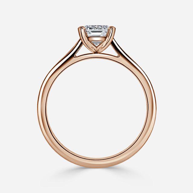 Avery Rose Gold Solitaire Engagement Ring